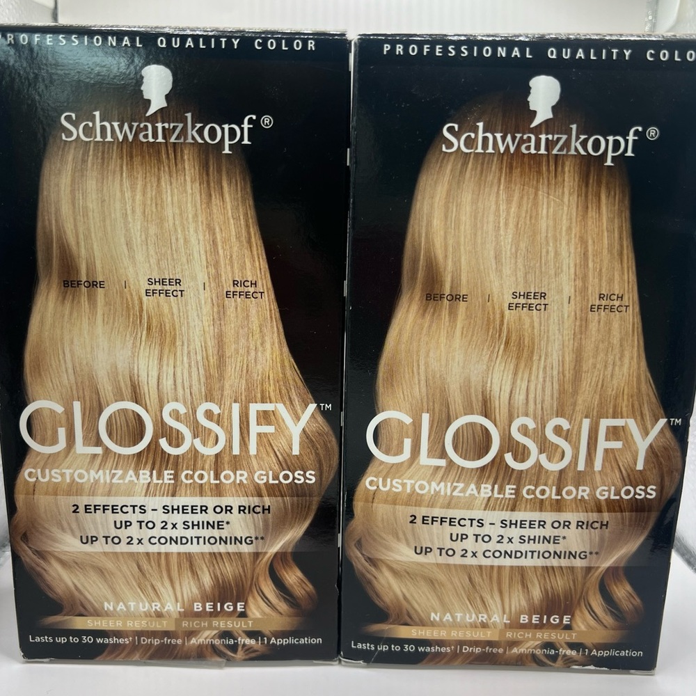 Schwarzkopf Glossify Customizable Color Gloss, Natural Beige (2)